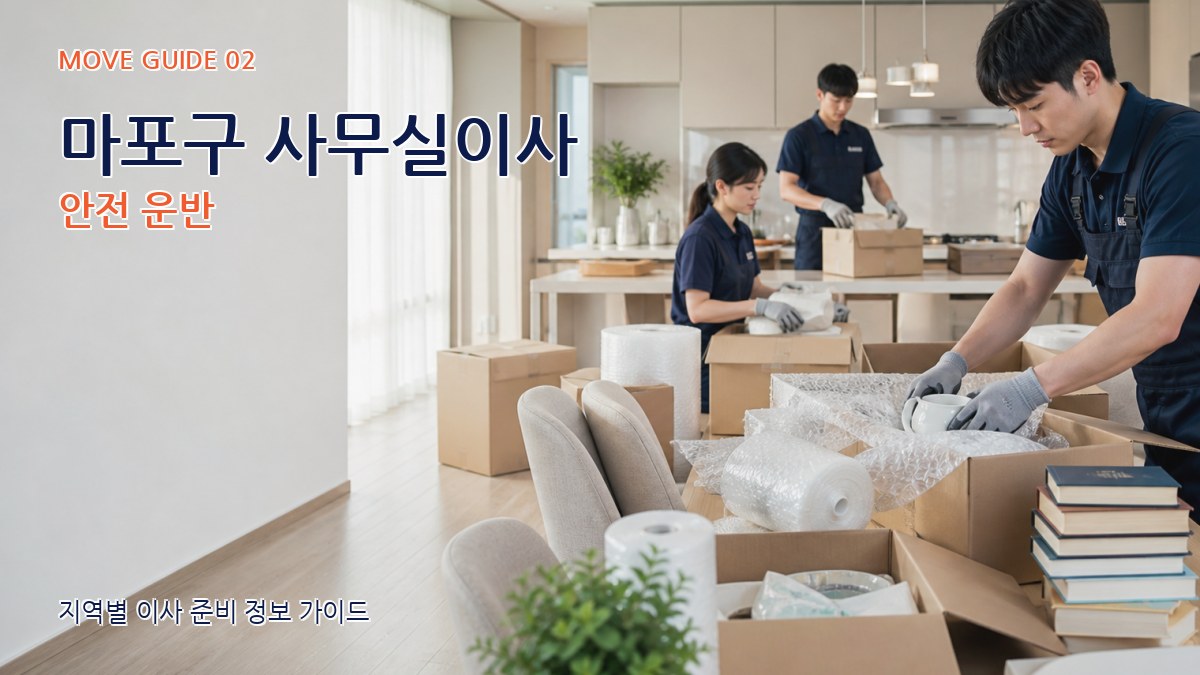 마포구 사무실이사 안전 운반