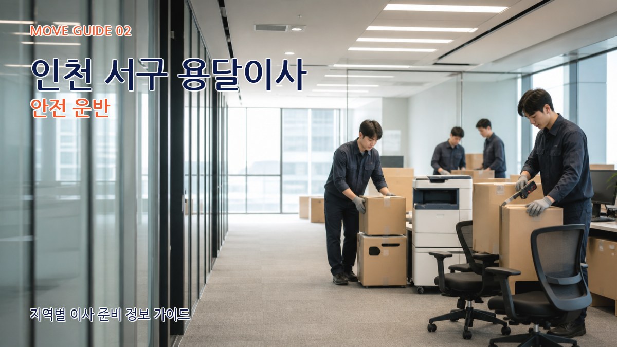 인천 서구 용달이사 안전 운반