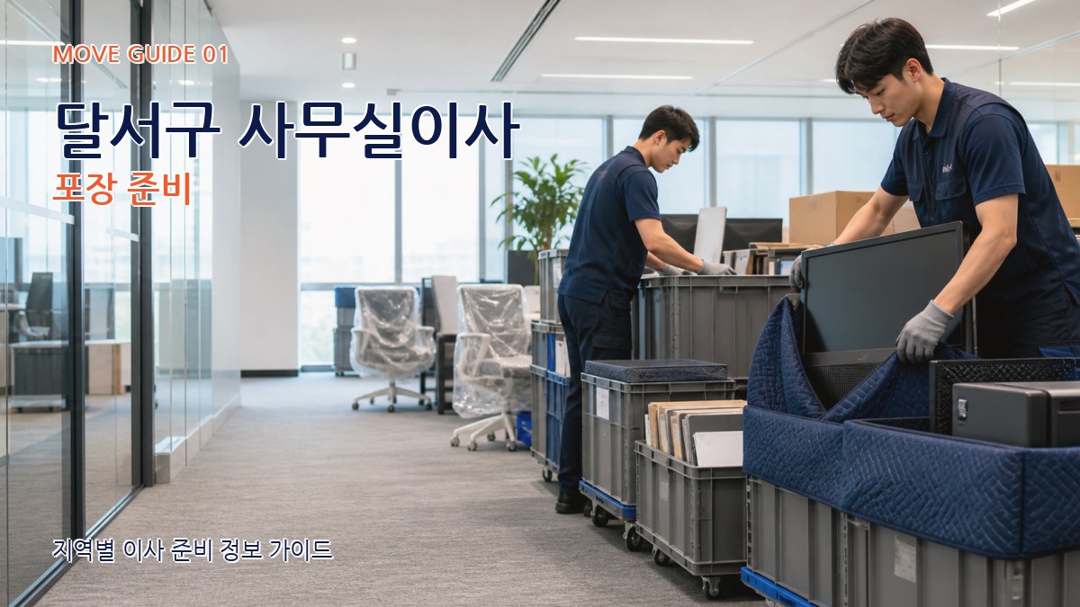 달서구 사무실이사 포장 준비