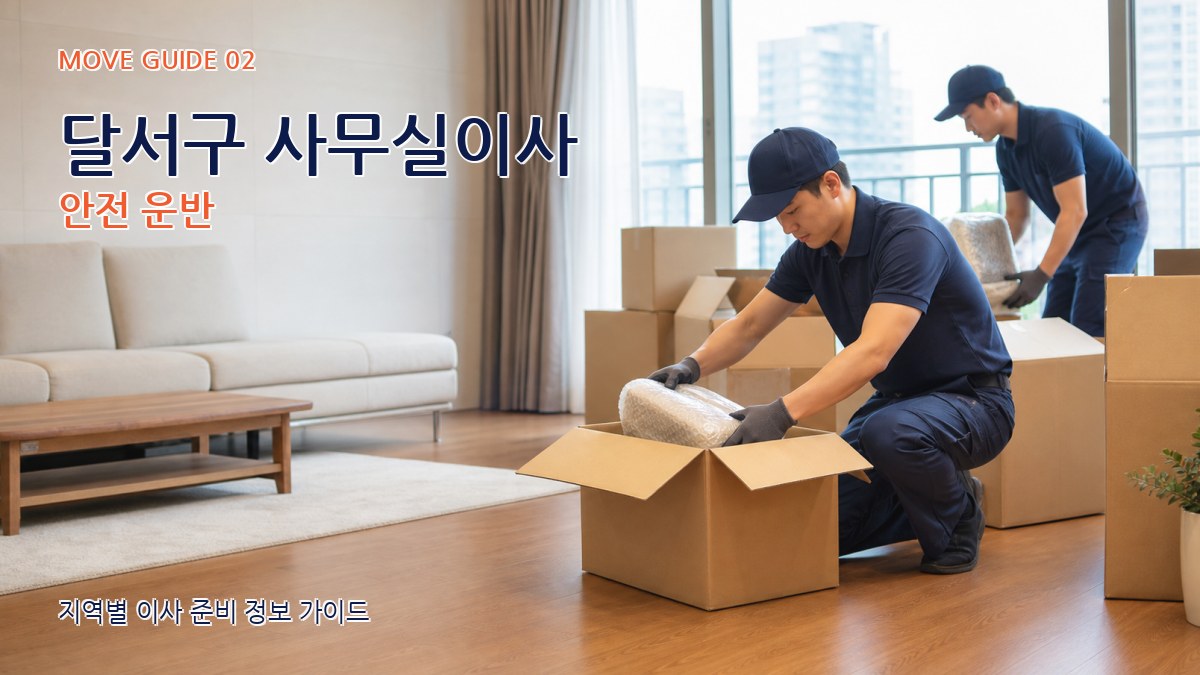 달서구 사무실이사 안전 운반
