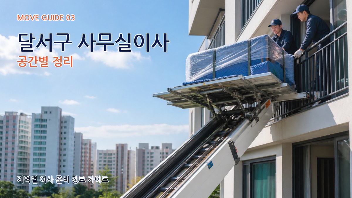 달서구 사무실이사 공간별 정리
