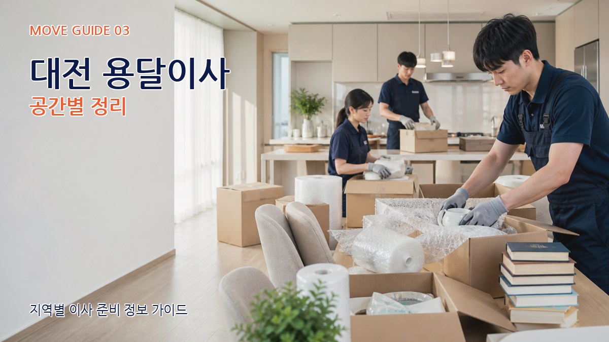 대전 용달이사 공간별 정리