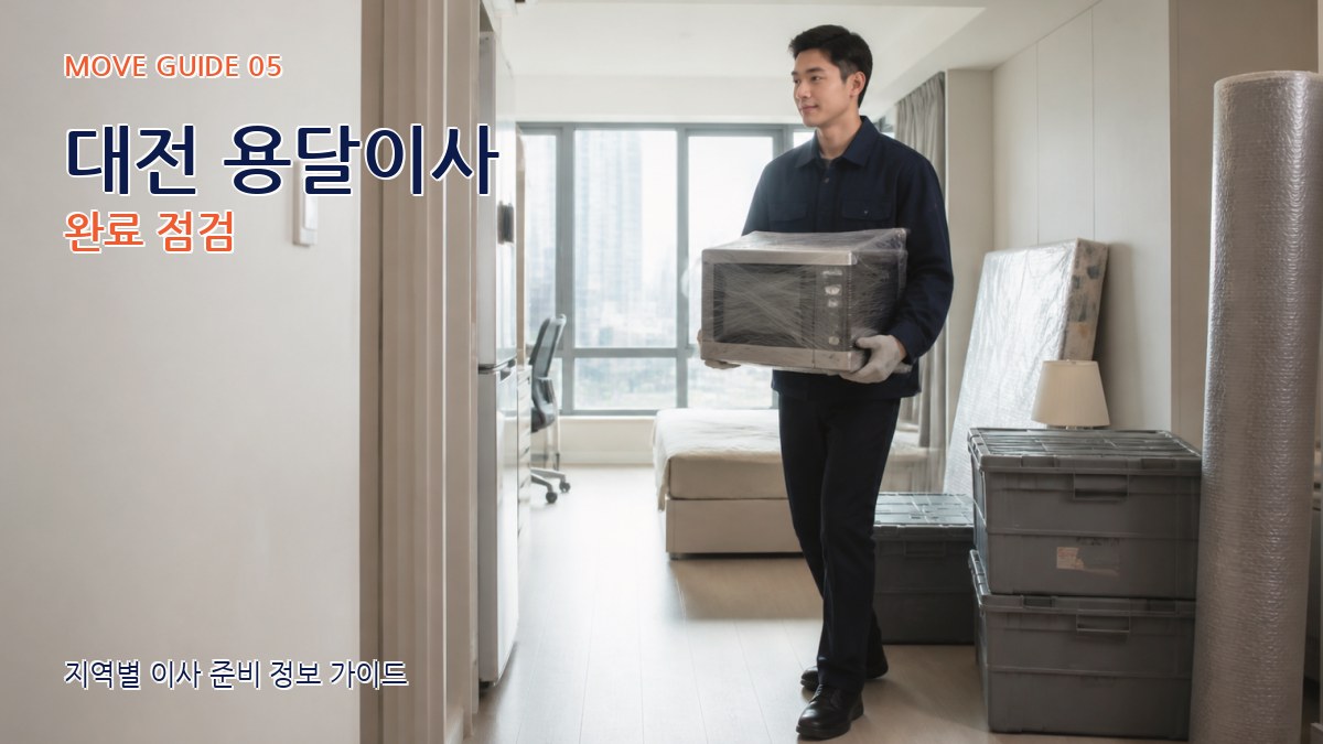 대전 용달이사 완료 점검