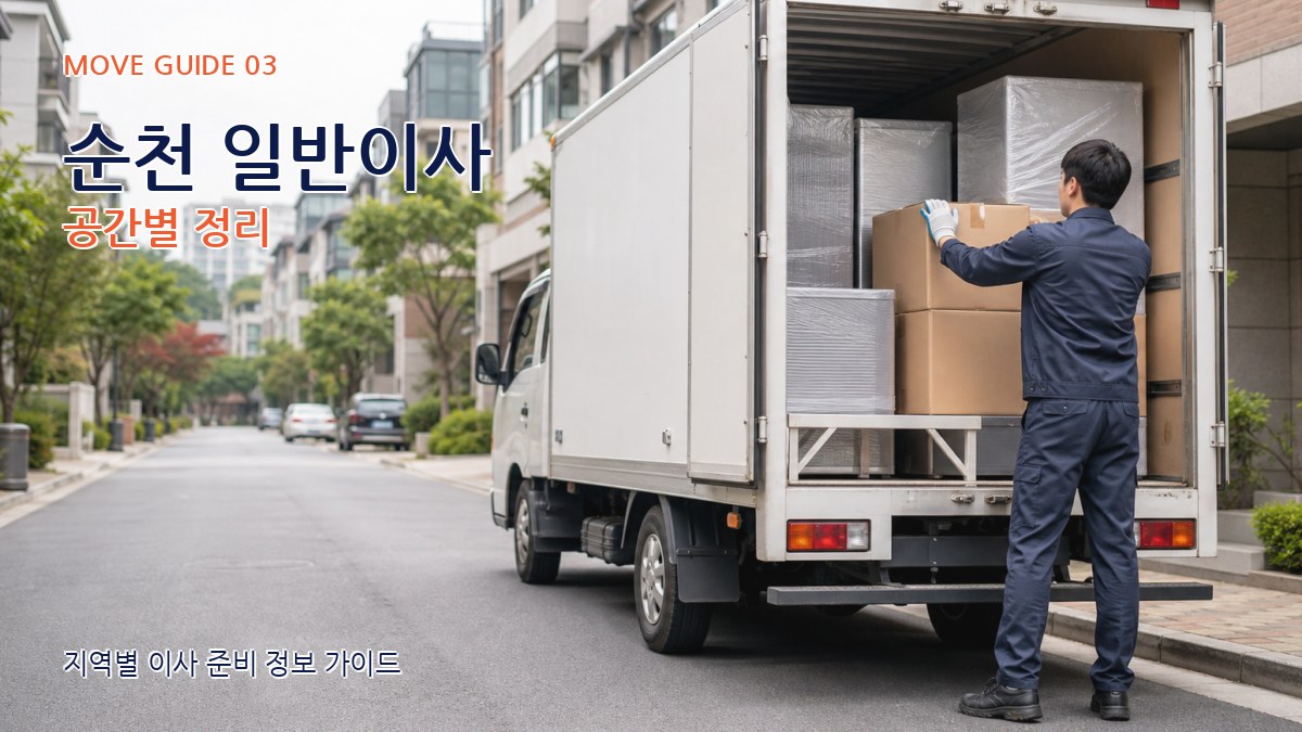 순천 일반이사 공간별 정리