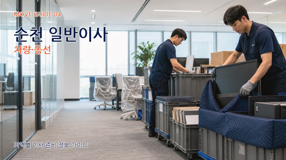 순천 일반이사 차량·동선