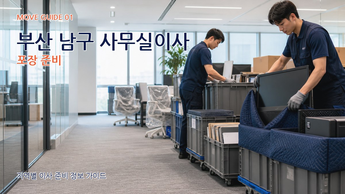 부산 남구 사무실이사