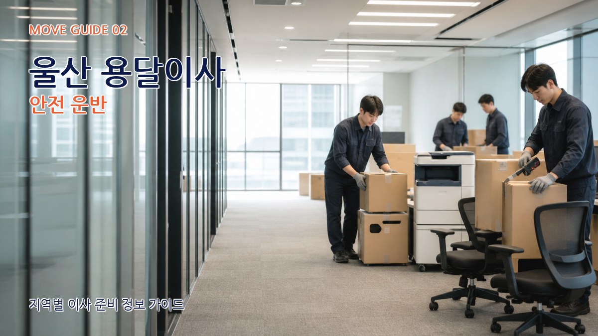 울산 용달이사 안전 운반
