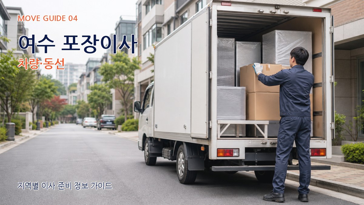여수 포장이사 차량·동선