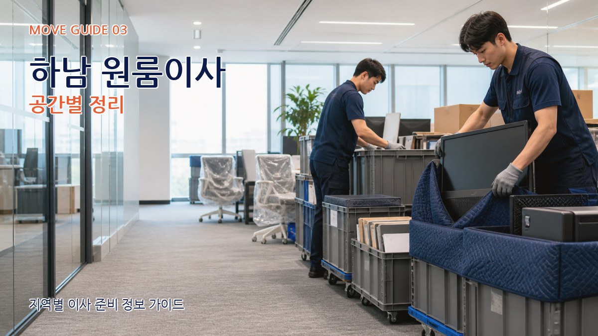 하남 원룸이사 공간별 정리