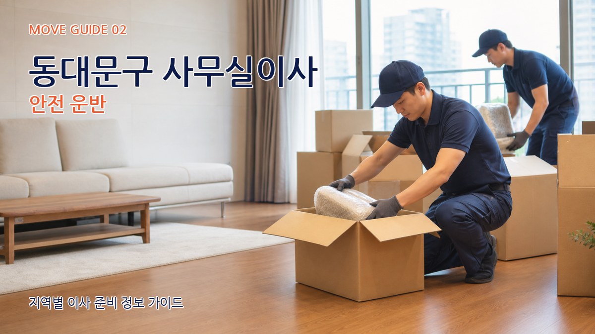 동대문구 사무실이사 안전 운반