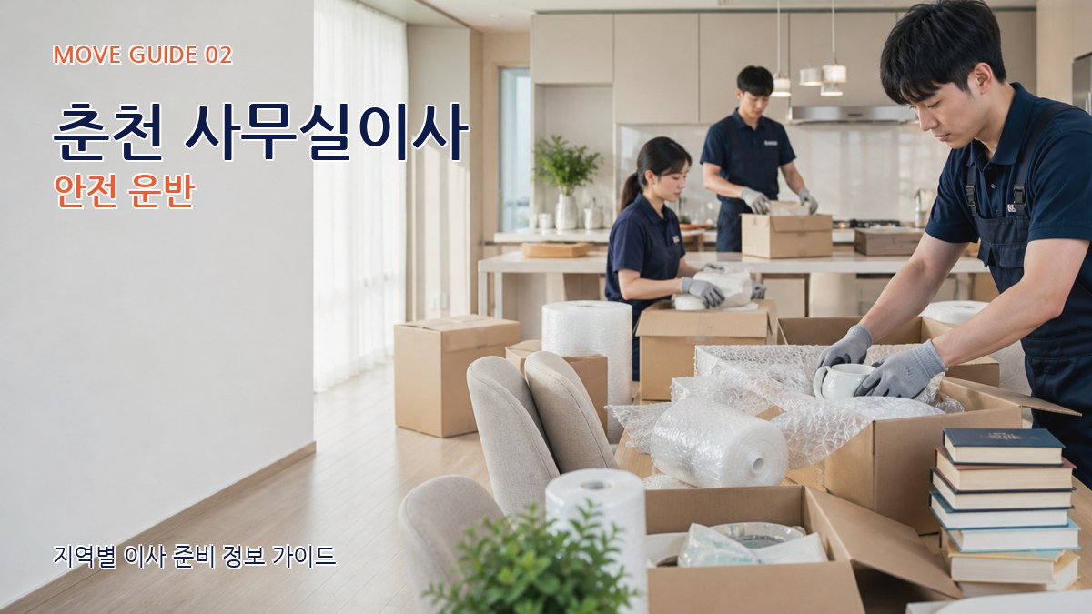 춘천 사무실이사 안전 운반