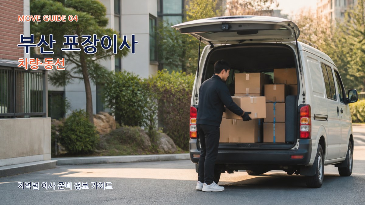 부산 포장이사 차량·동선