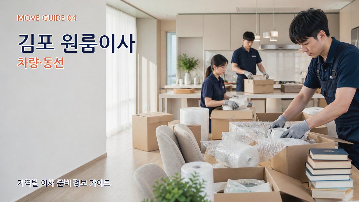 김포 원룸이사 차량·동선