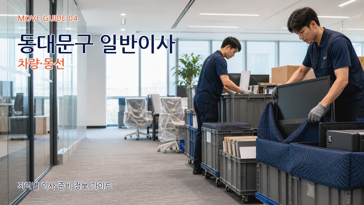 동대문구 일반이사 차량·동선