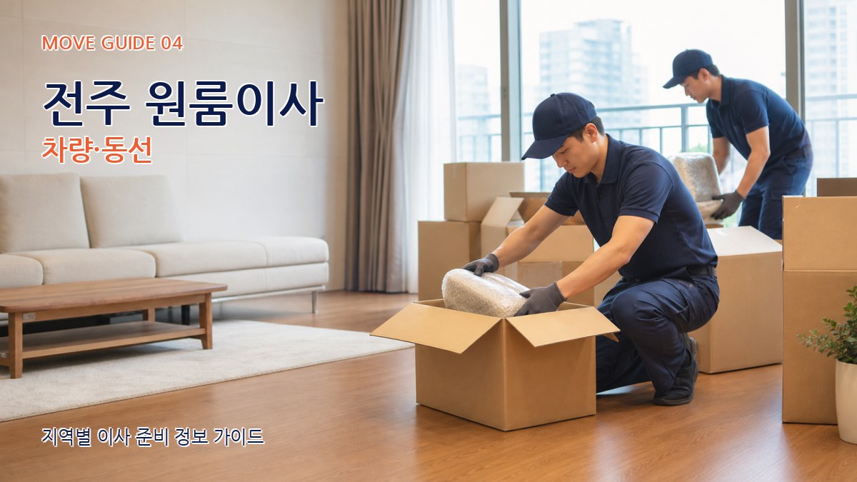 전주 원룸이사 차량·동선