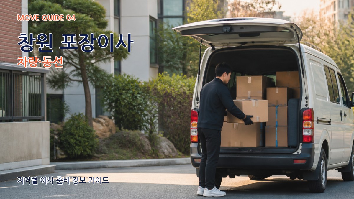 창원 포장이사 차량·동선