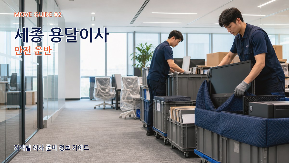 세종 용달이사 안전 운반