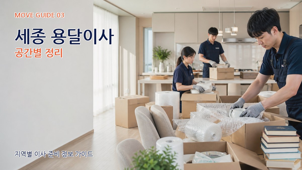 세종 용달이사 공간별 정리