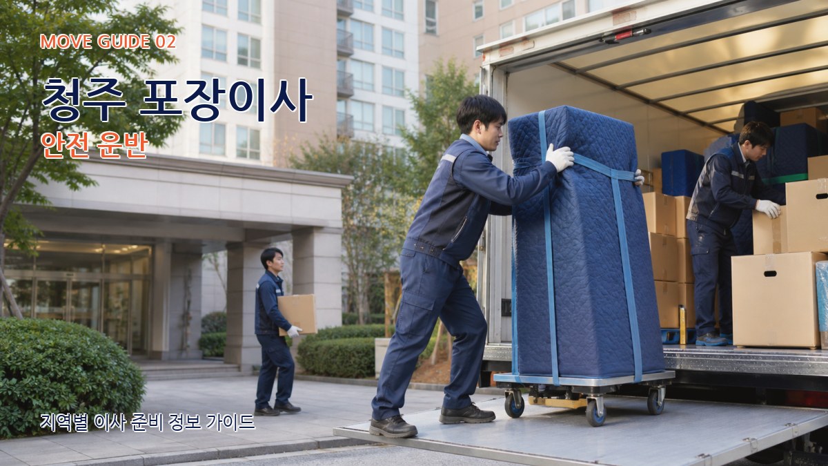 청주 포장이사 안전 운반