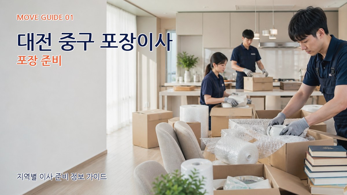 대전 중구 포장이사