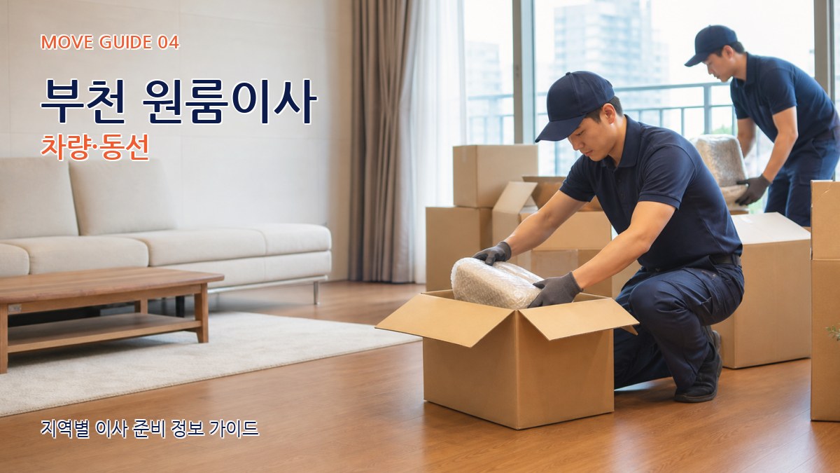 부천 원룸이사 차량·동선